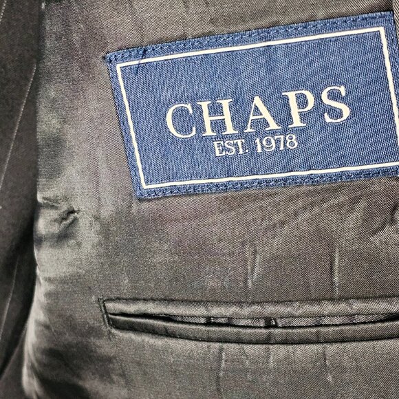 Chaps Custom Pinstrip Suit - Jacket and Slacks Set - Picture 2 of 12
